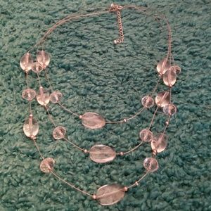 Clear beaded necklace